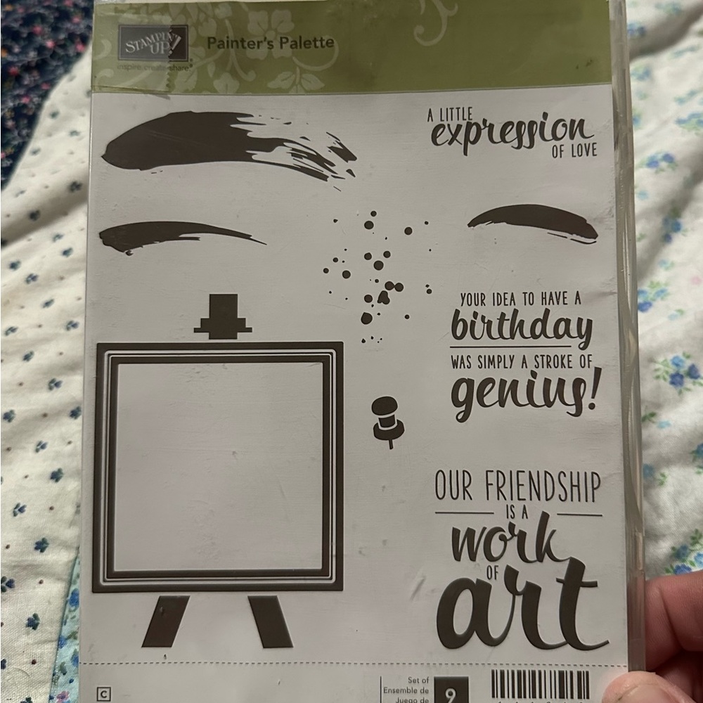 Stampin' Up! Painter's Palette Stamp Set - Black and White